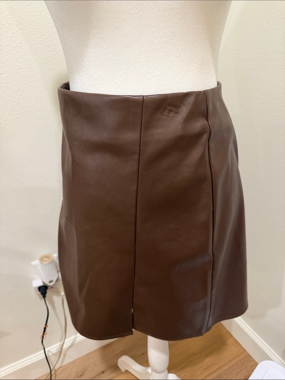 Old Navy Brown Pleather Skirt